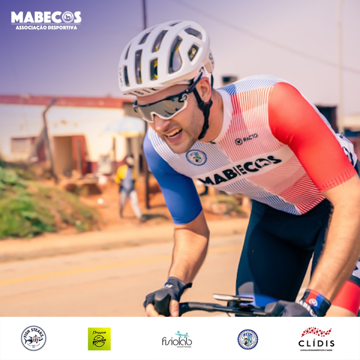 Atleta Mabecos em andamento na estrada