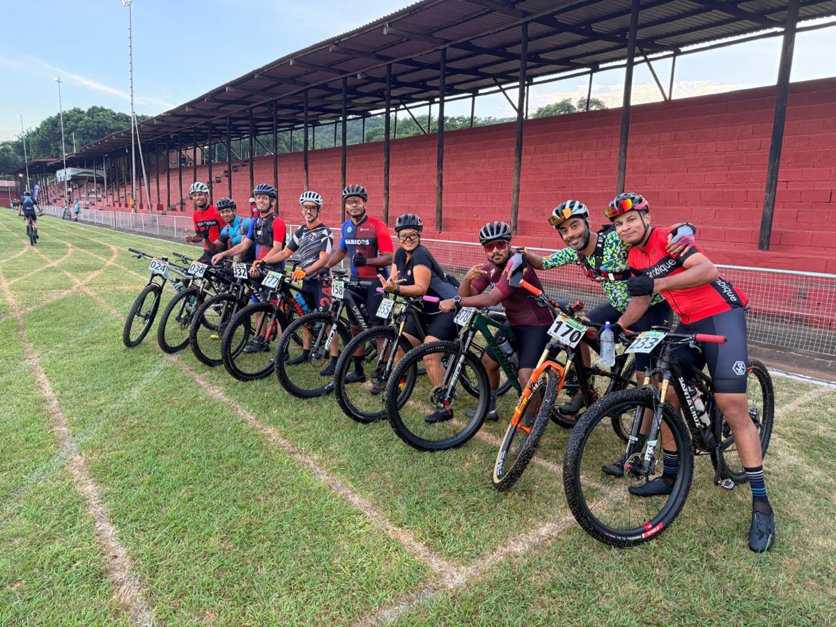 Equipa de MTB em prova